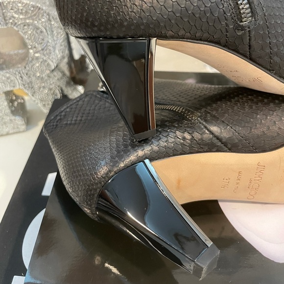 Jimmy Choo Embossed Leather Boots - Picture 10 of 13